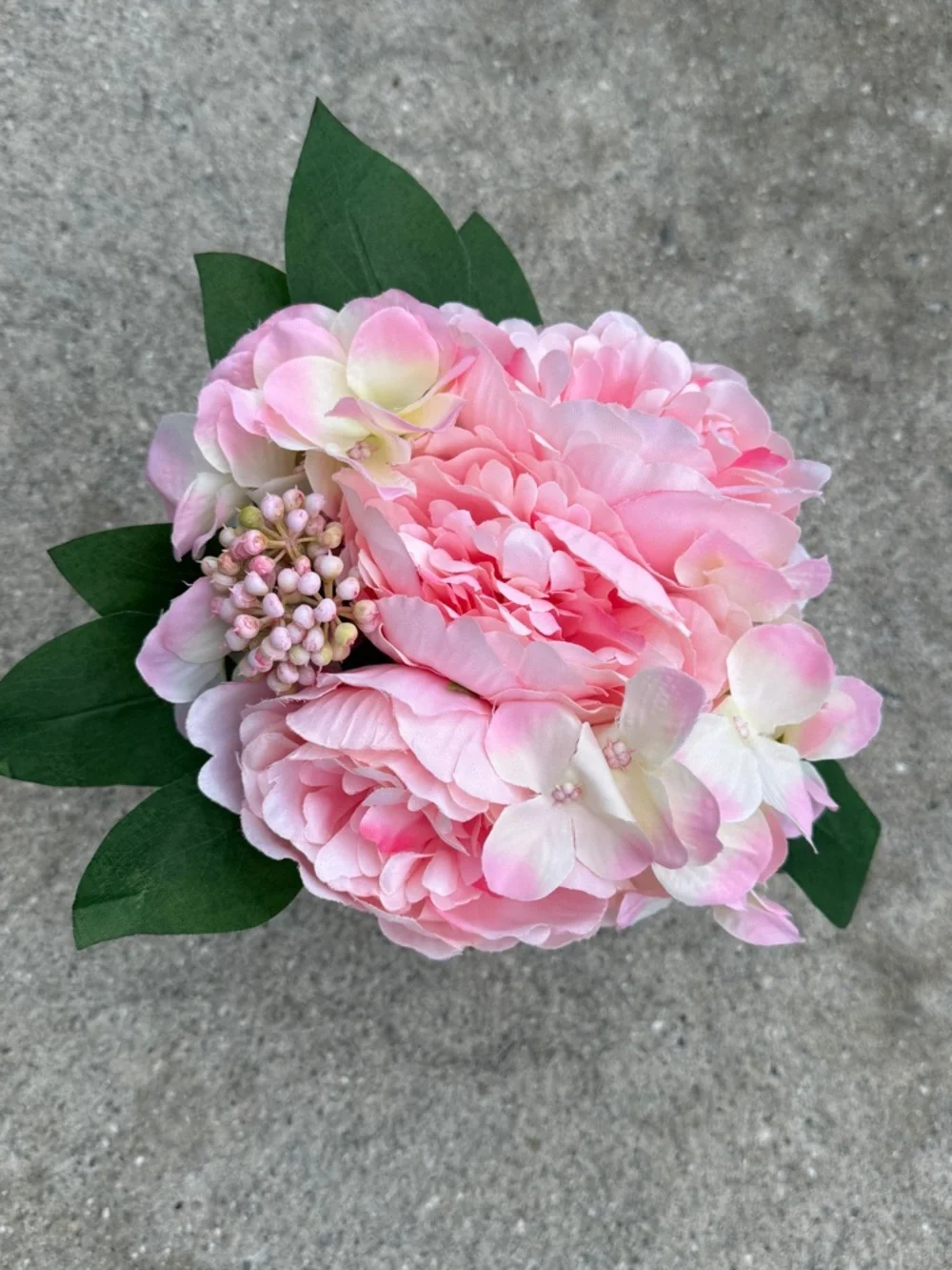 Pink Peony and Hydrangea Arrangement - NWT
